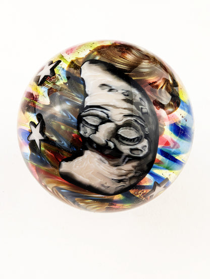 Sun and Moon marble