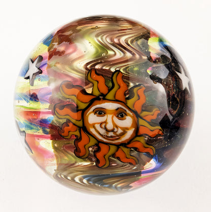 Sun and Moon marble