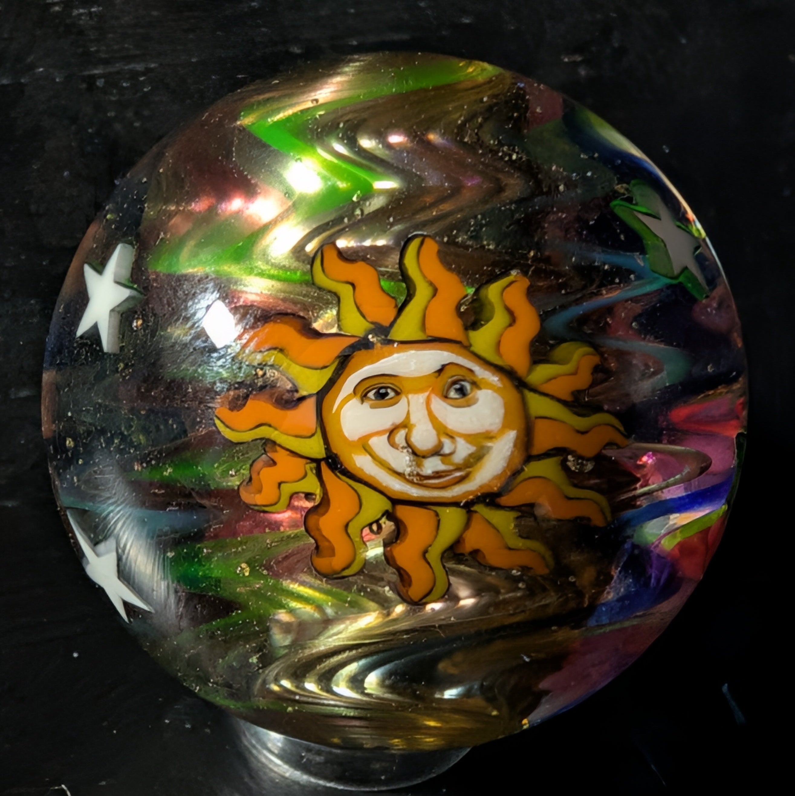 Sun and Moon marble