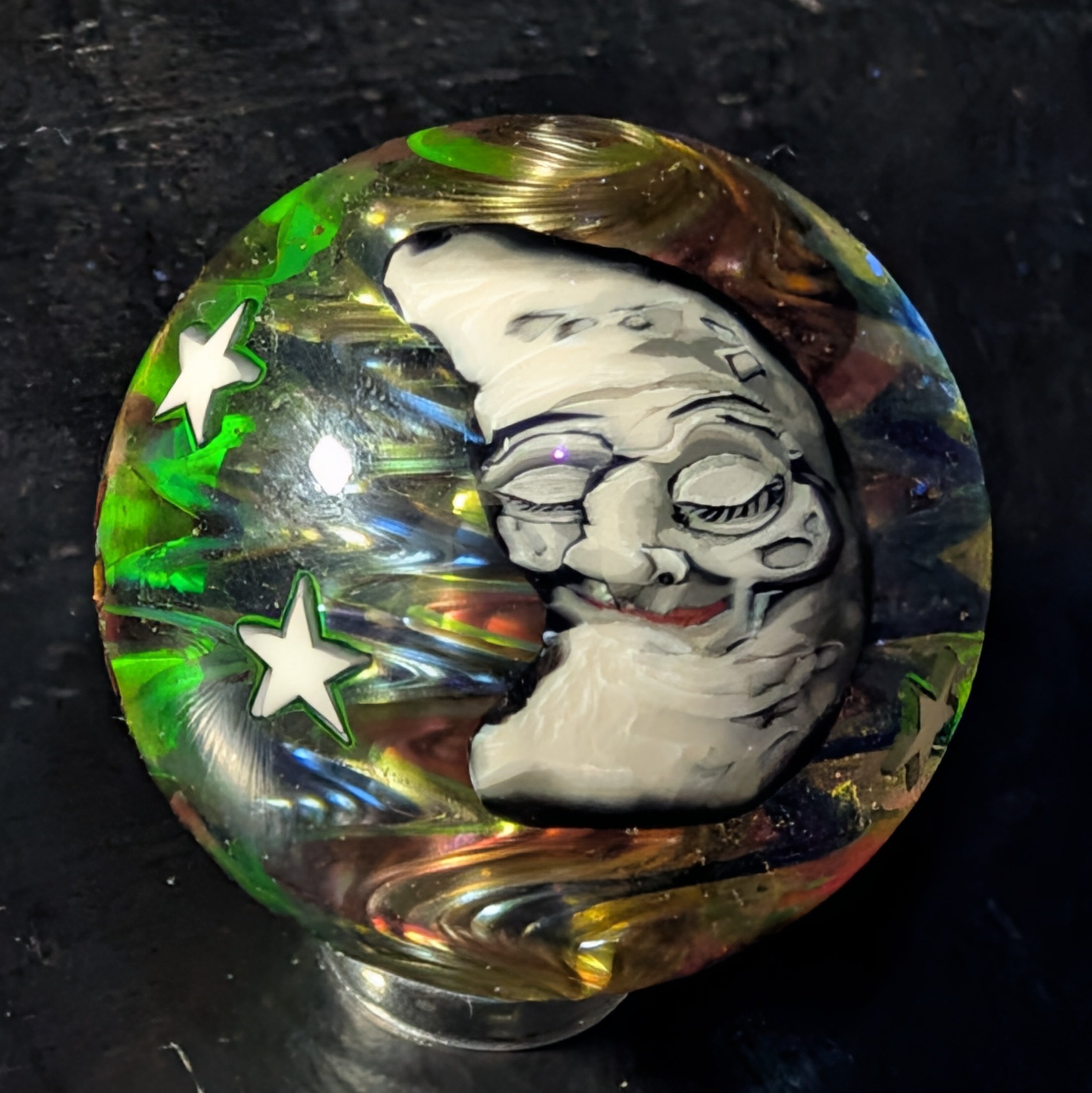 Sun and Moon marble